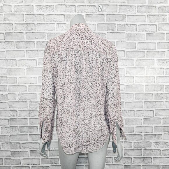 L'Agence Women's Kavita top semi sheer printed size Small - Picture 4 of 8